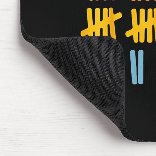 67 Counting Math Teacher Mathematics 67th Number  Mousepad (Ecke)