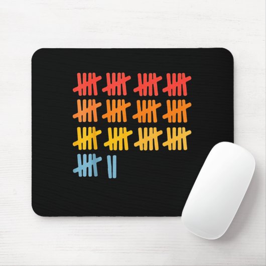 67 Counting Math Teacher Mathematics 67th Number  Mousepad (Mit Mouse)