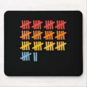 67 Counting Math Teacher Mathematics 67th Number  Mousepad (Vorne)