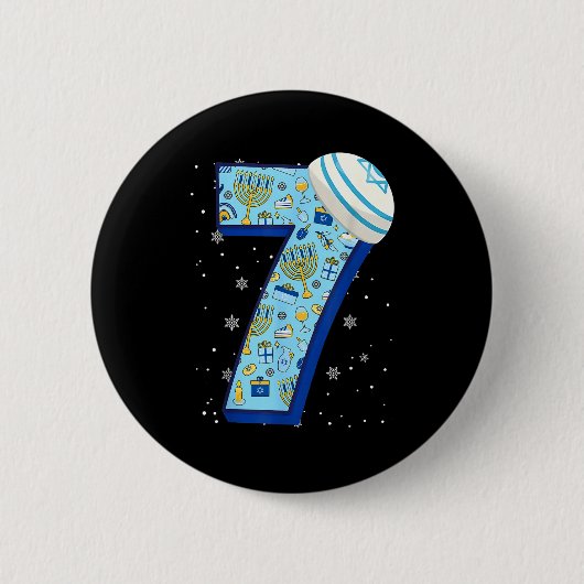 67 Couple Hanukkah Matching Six Seven Meme Jewish Button (Vorderseite)