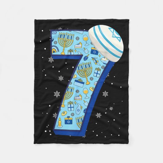 67 Couple Hanukkah Matching Six Seven Meme Jewish  Fleecedecke (Vorderseite)