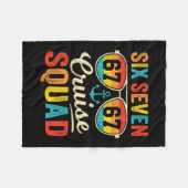 67 Cruise Squad 2025 Funny Kids Cruise Meme Matchi Fleecedecke (Vorderseite (Horizontal))