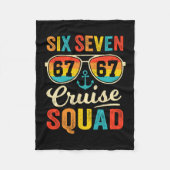 67 Cruise Squad 2025 Funny Kids Cruise Meme Matchi Fleecedecke (Vorderseite)