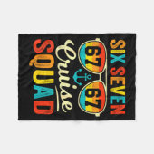 67 Cruise Squad 2025 Funny Kids Cruise Meme Matchi Fleecedecke (Vorderseite (Horizontal))