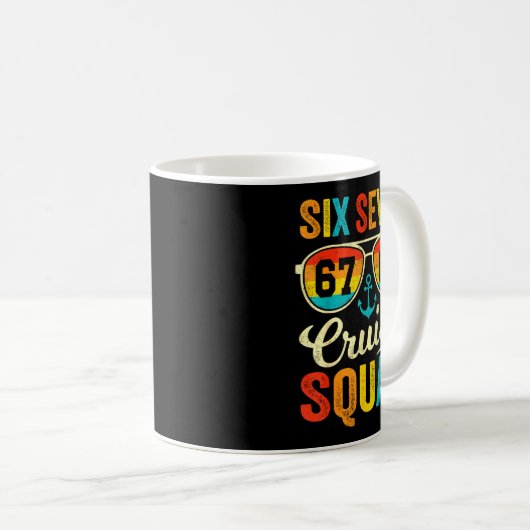 67 Cruise Squad 2025 Funny Kids Cruise Meme Matchi Kaffeetasse (VorderseiteRechts)