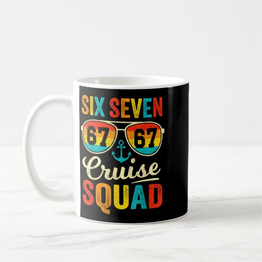 67 Cruise Squad 2025 Funny Kids Cruise Meme Matchi Kaffeetasse (Links)