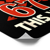 67 Cud Valentine Meme, Funny Anti-valentine Graphi Poster (Ecke)