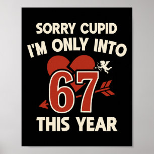 67 Cupid Valentins-Tag-Meme, Lustiger Anti-Valenti Poster