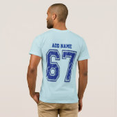 67 Custom Jersey T-Shirt (Schwarz voll)