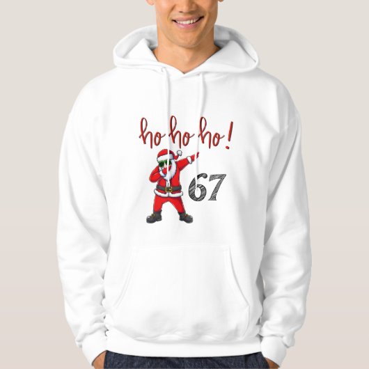 67 Dabbing Santa Christmas Sweatshirt  (Vorderseite)