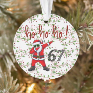 67 Dabbing Weihnachtsmann-Christbaumanhänger Ornament
