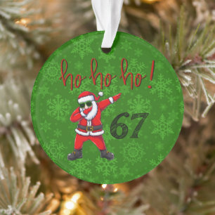 67 Dabbing Weihnachtsmann-Christbaumanhänger Ornament