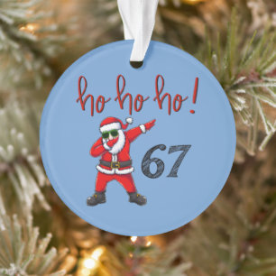 67 Dabbing Weihnachtsmann-Christbaumanhänger Ornament