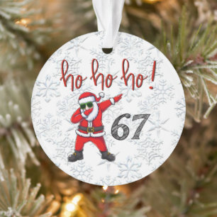 67 Dabbing Weihnachtsmann-Christbaumanhänger Ornament