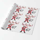 67 Dabbing Weihnachtsmann Geschenkpapier (Ungerollt)