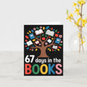 67 Days In The Books Reading Teacher 67th Day Of S Karte (Gelbe Blume)