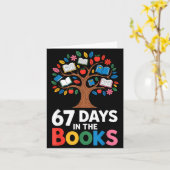67 Days In The Books Reading Teacher 67th Day Of S Karte (Gelbe Blume)