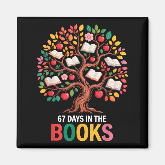 67 Days In The Books Reading Teacher 67th Day Of S Magnet (Vorne)