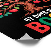 67 Days In The Books Reading Teacher 67th Day Of S Poster (Ecke)