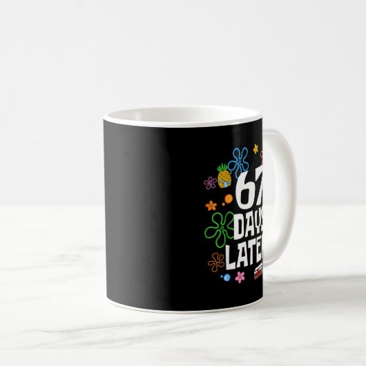 67 Days Later Funny Six Seven 6 7 Meme Teacher Tee Kaffeetasse (VorderseiteRechts)