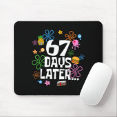 67 Days Later Happy 100 Days Of School Student Tea Mousepad (Mit Mouse)