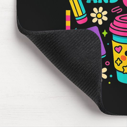 67 Days Of Coffee And Chaos Funny Quote Mousepad (Ecke)