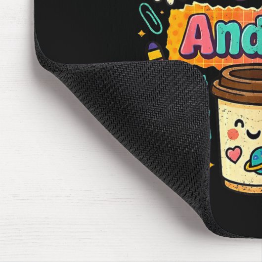 67 Days Of Coffee And Chaos Funny Quote  Mousepad (Ecke)