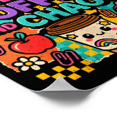 67 Days Of Coffee And Chaos Funny Quote Poster (Ecke)