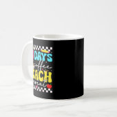 67 Days Of Coffee Teach Repeat Funny Six Seven Mem Kaffeetasse (Vorderseite Links)