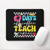67 Days Of Coffee Teach Repeat Funny Six Seven Mem Mousepad (Mit Mouse)
