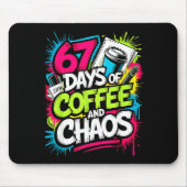 67 Days Of Coffee Teachers Retro School Six Seven Mousepad (Vorne)