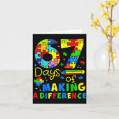 67 Days Of Making A Difference Funny Teacher Stude Karte (Gelbe Blume)