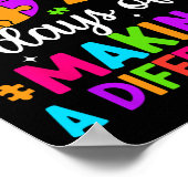 67 Days Of Making A Difference Funny Teacher Stude Poster (Ecke)