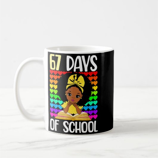67 Days Of School 67th Day Smarter Six Seven Melan Kaffeetasse (Links)