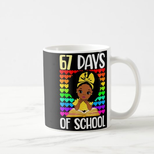67 Days Of School 67th Day Smarter Six Seven Melan Kaffeetasse (Rechts)
