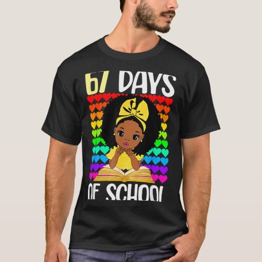 67 Days Of School 67th Day Smarter Six Seven Melan T-Shirt (Vorderseite)