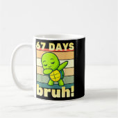 67 Days Of School Bruh Funny Meme Boys Kids Dabbin Kaffeetasse (Links)