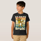 67 Days Of School Bruh Funny Meme Boys Kids Dabbin T-Shirt (Vorne ganz)