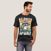 67 Days Of School Bruh Funny Meme Boys Kids Dabbin T-Shirt (Vorne ganz)
