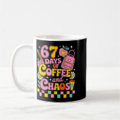 67 Days Of School Coffee Lover 67th Day Of School Kaffeetasse (Links)