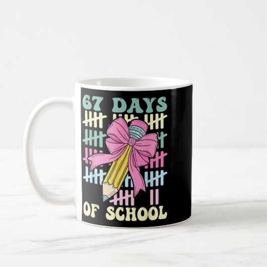 67 Days Of School Cool Teacher Design  Kaffeetasse (Links)