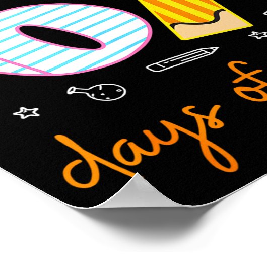 67 Days Of School Cool Teacher Design Poster (Ecke)