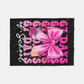 67 Days Of School Coquette Bow Six Seven Meme Teac Fleecedecke (Vorderseite (Horizontal))