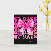 67 Days Of School Coquette Bow Six Seven Meme Teac Karte (Gelbe Blume)