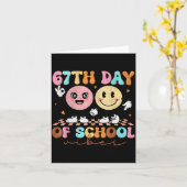 67 Days Of School For Girls Boy Kids Teacher Six S Karte (Gelbe Blume)