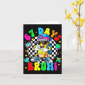 67 Days Of School Funny 67 Days Bruh Dabbing Teach Karte (Gelbe Blume)