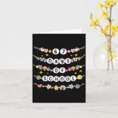 67 Days Of School Funny 67 Teachers Girls Bracelet Karte (Gelbe Blume)