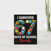 67 Days Of School Funny I Survived Six Seven Meme Karte (Vorderseite)