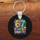 67 Days Of School Funny Meme Teacher Student Schlüsselanhänger (Vorderseite)