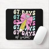 67 Days Of School Girls Coquette Bow 67th Day Of S Mousepad (Mit Mouse)
